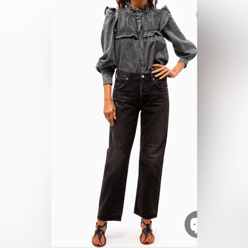 ISABEL MARANT  Etoile IDETY blouse in washed gray